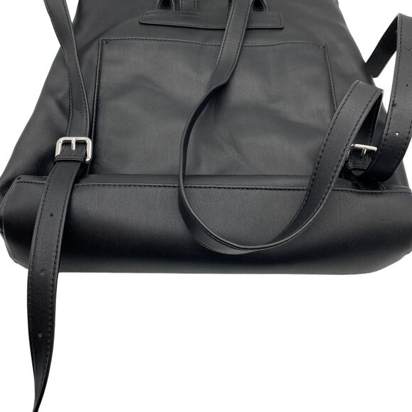 DKNY Tilly vegan leather backpack Logo embossed Black City Career Travel main image 10
